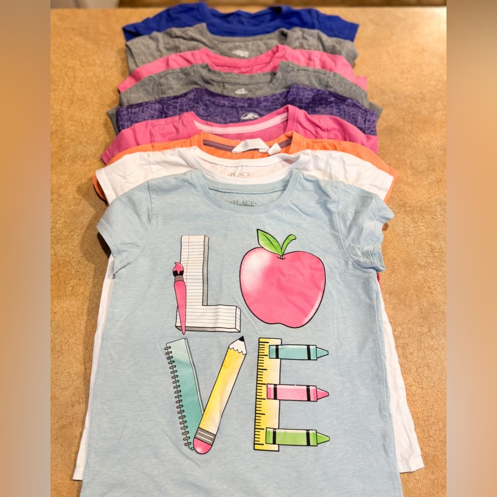 Colorful Graphic T-Shirts bundles 7 shirts
